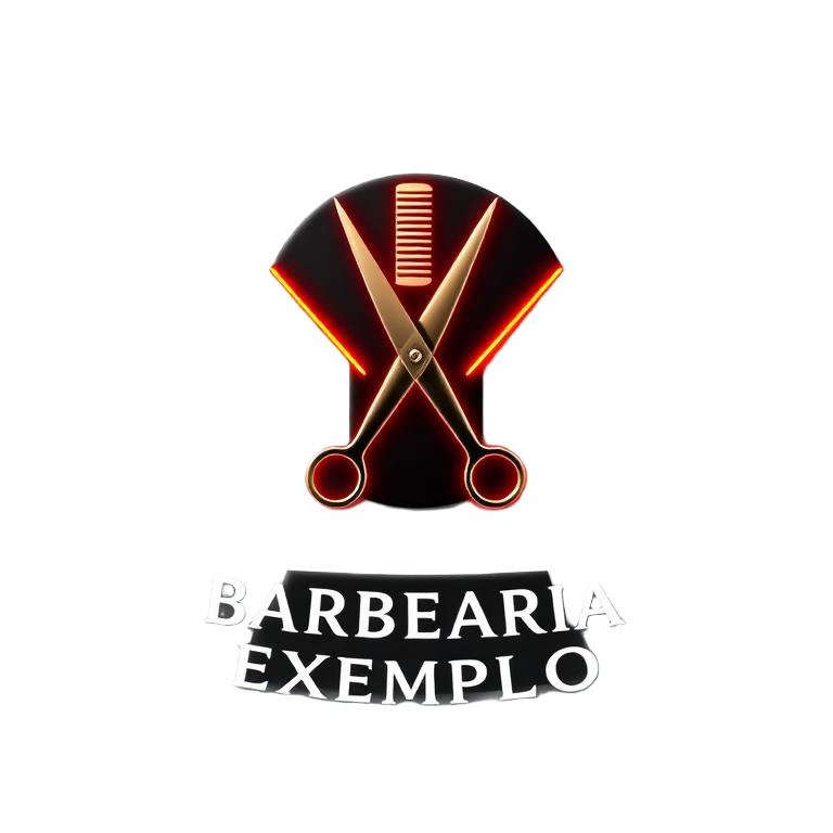 Logotipo Barbearia Exemplo